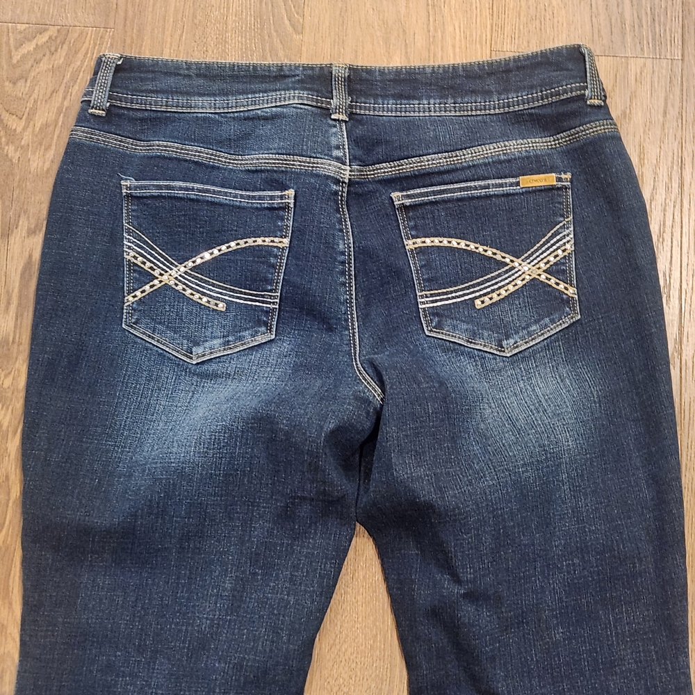 Chicos Women's Indigo Flare Jeans Size 1 (Medium 8-10) - Picture 6 of 7